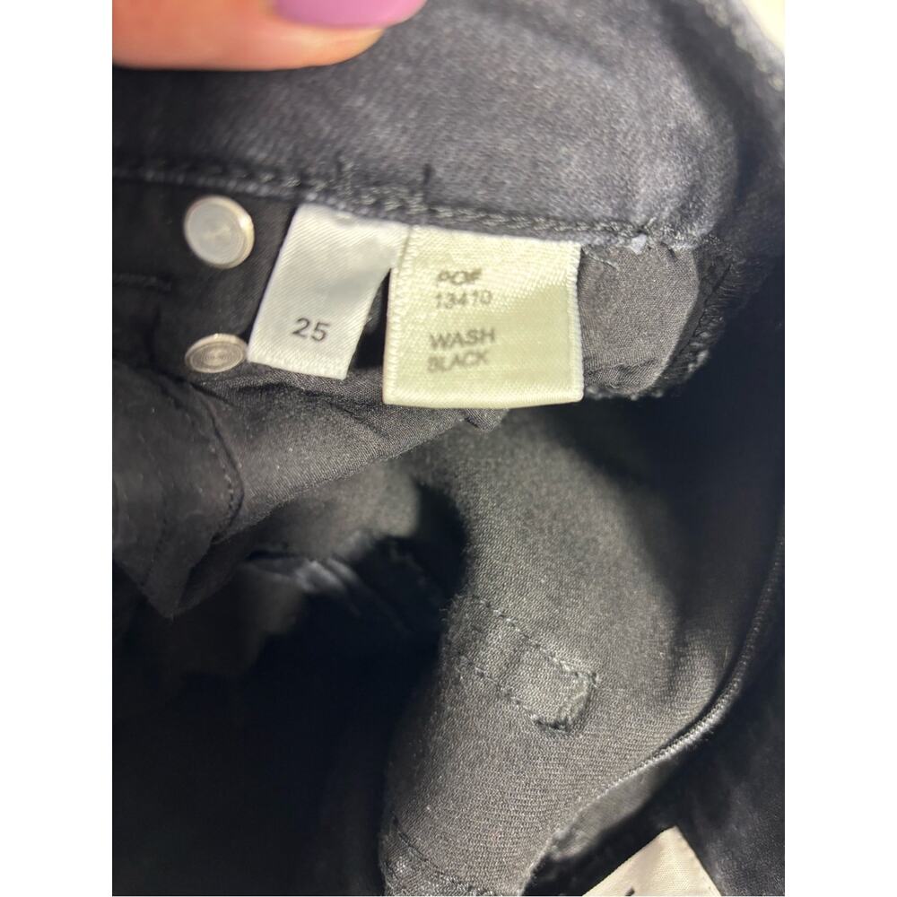 Reformation Piper High Rise Skinny Jeans Black Wash Size 25 1186 - Picture 8 of 9